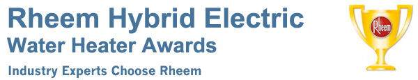 Rheem Hybrid Water Heater Awards
